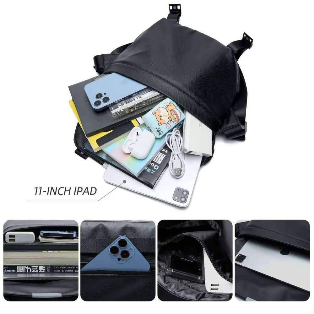 Waterproof Men's Crossbody Camera Shoulder Anti-Theft 11 Inch Ipad Sling Bag, Daily Life Cycling Travel Messenger Bag