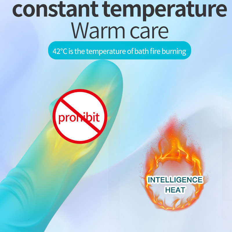 Adult Sex Toys with Display Screen Thrusting Vibrating Wand Female Masturbator Heating Vibrator