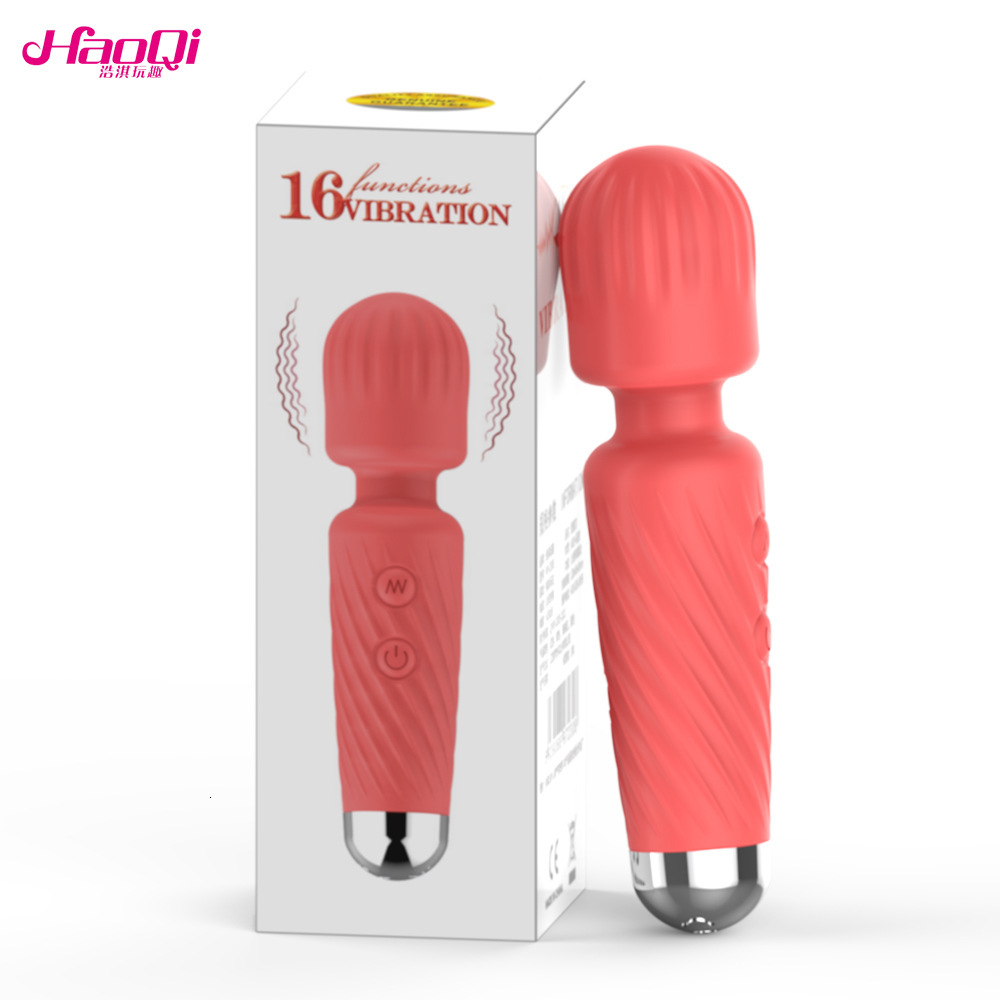 Haoqi Fun New Mini Rechargeable AV Adult Sex Massage Stick Masturbation Device
