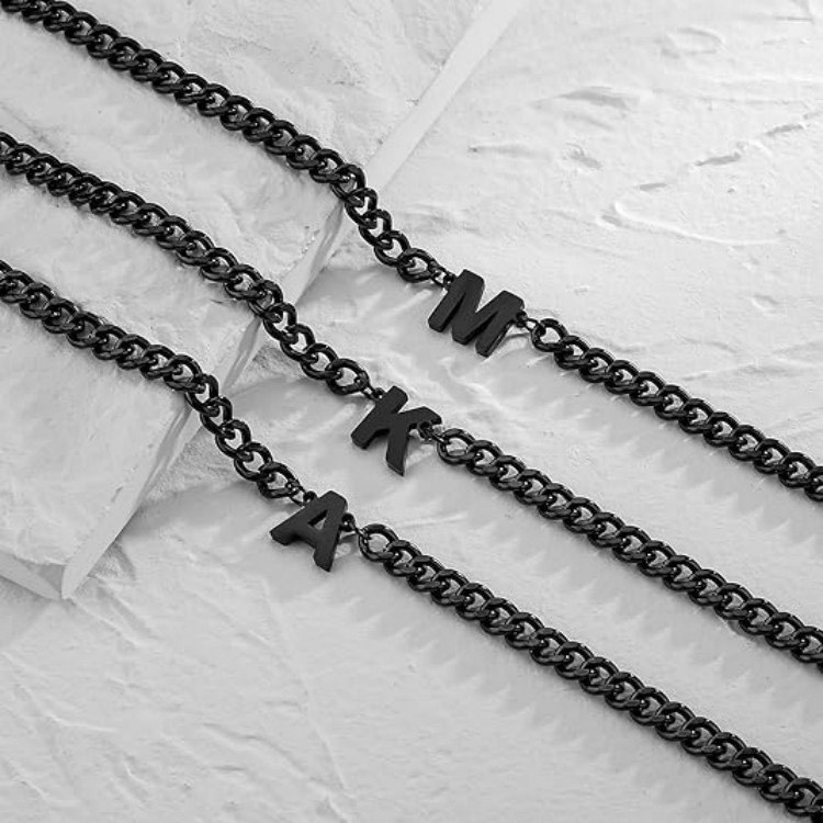 Versatile 6.5mm Customizable Nameplate Bracelet/Necklace Collection: Gender Neutral Fashion Accessory Crafted from Robust Material