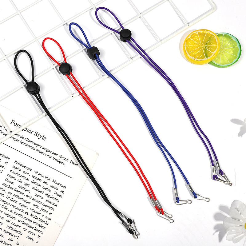 50 pcs Windproof Ropes, Elastic Hanging Ropes for Children's Masks, Hat Ropes, Adjustable anti-strangulation and Anti-drop Hanging Ropes for Mask