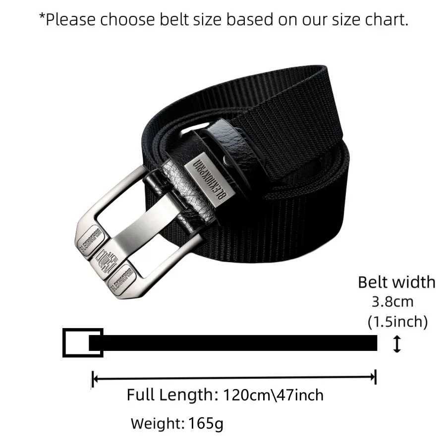Men Pin Buckle Belt Canvas Belt MenFashion Nylon Belt Jeans Belt Military Training Thickened Denim Belt Trend Outdoor Casual W250625