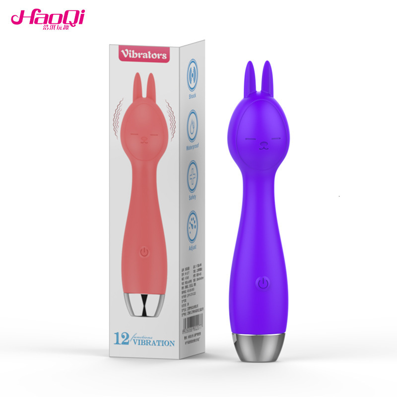 Haoqi Fun New Female Masturbation Massager 12-Speed Single-Head Vibrator Adult Sex Toy