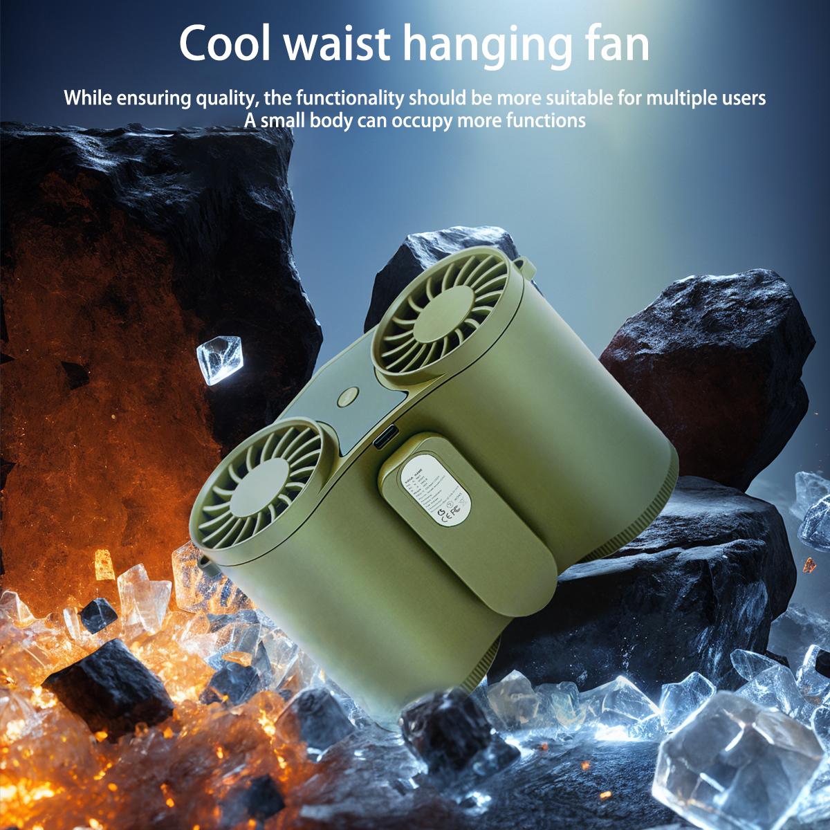 Portable handheld home mini outdoor m13 waist-mounted fan