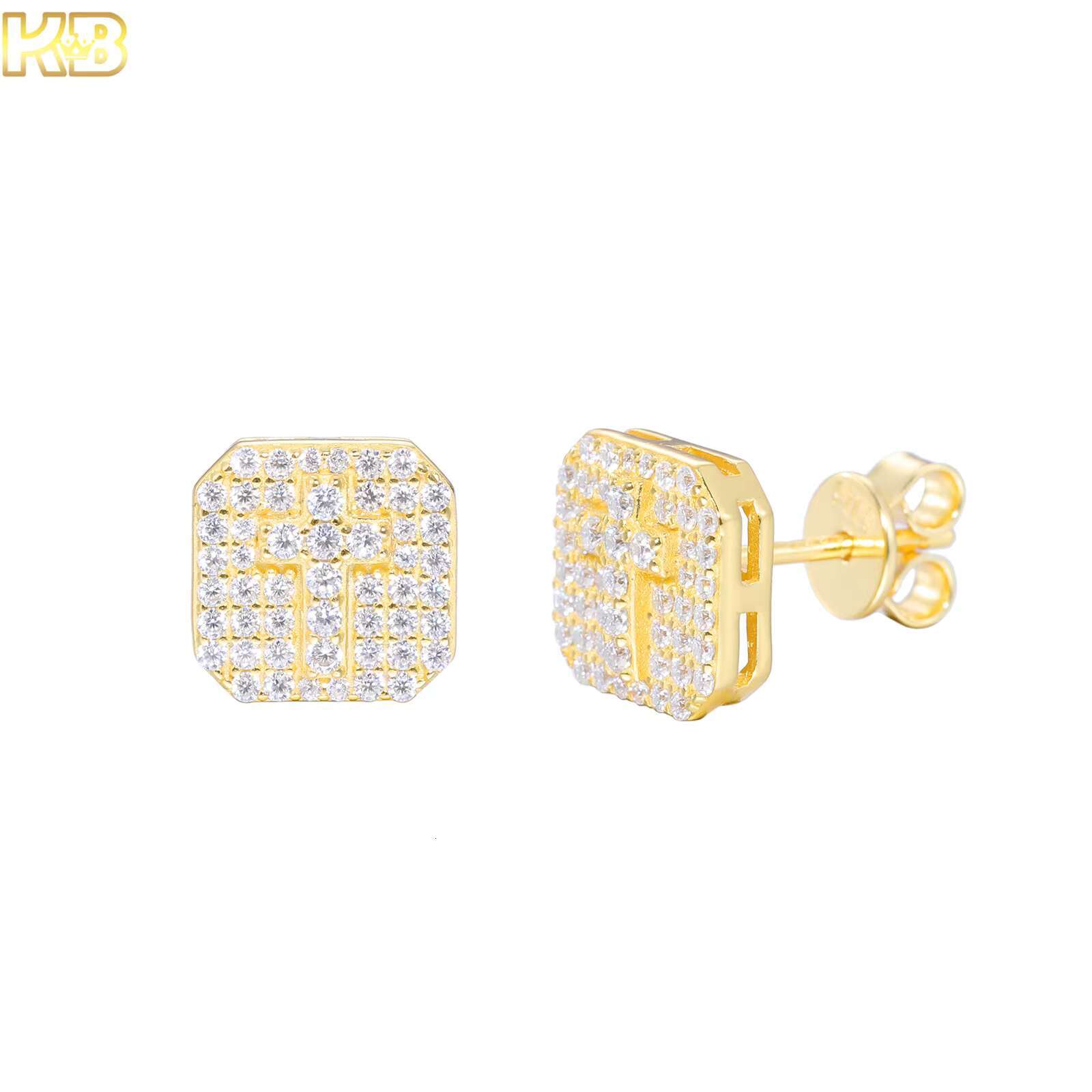 Classic Moissanite Hip Hop Earrings Silver 925 Jewelry for Men Women Trendsetting Styles That Are Perfect for Everyday Wear