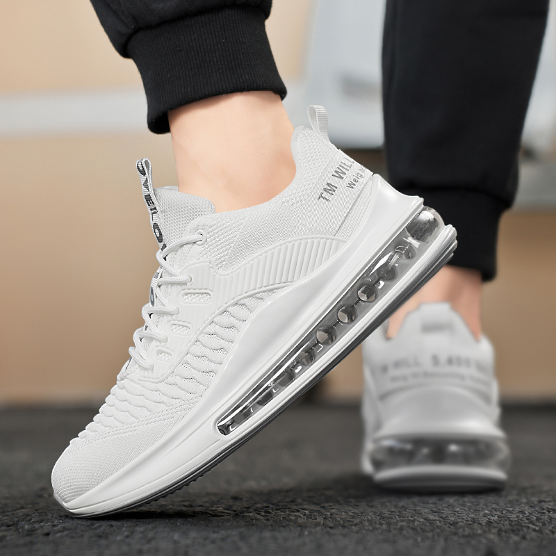 9018 - New Fashion Summer Air Cushion Shock Absorbing Running Shoes Breathable and deodorant mesh shoes Youth Athleisure Shoes Lightweight and non-sli