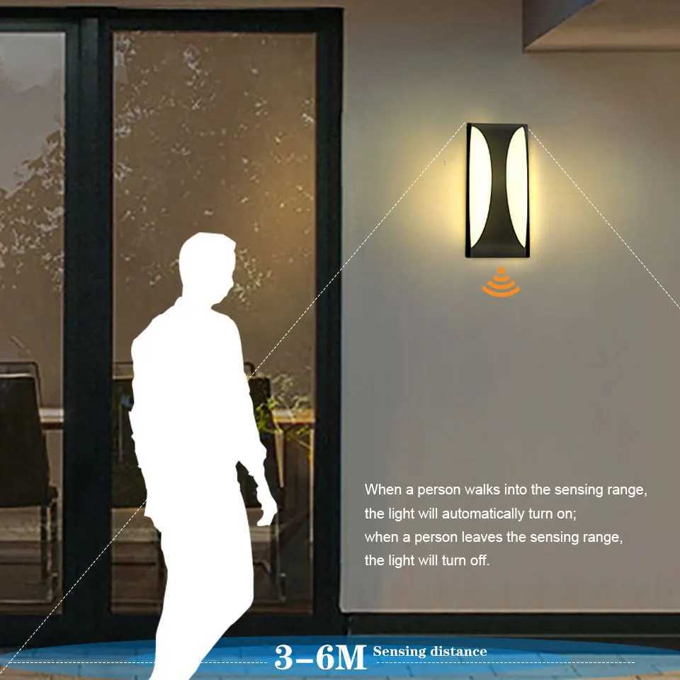 LED Wall Light Lamp AC85-265V Outdoor Lighting Waterproof IP66 Modern Indoor Home Balcony Porch Garden Decoration Wall LED Light XJ250624