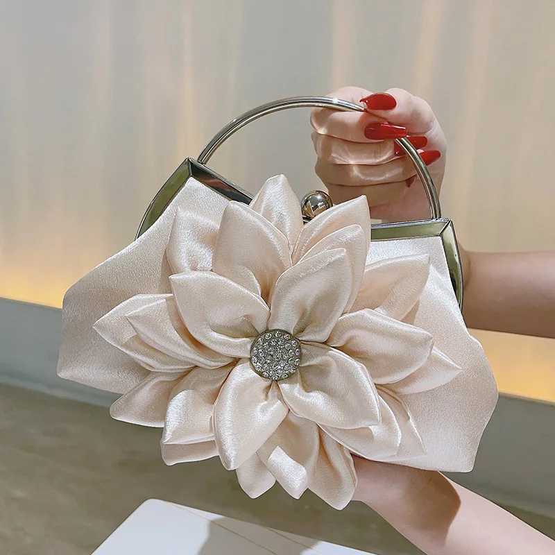 Elegant Floral Decor Evening Bag Classic Dinner Clutch Purse Formal Banquet Handbag For Wedding Party Prom M250625