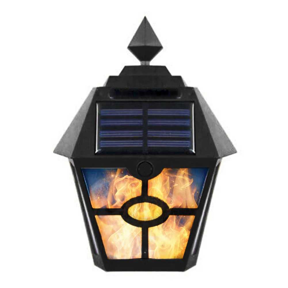 Waterproof Solar Lights Flame Torch LED Lamp Yard Art Light Garden Decoration Wall Waterproof Emergency Street Security LampXJ250624