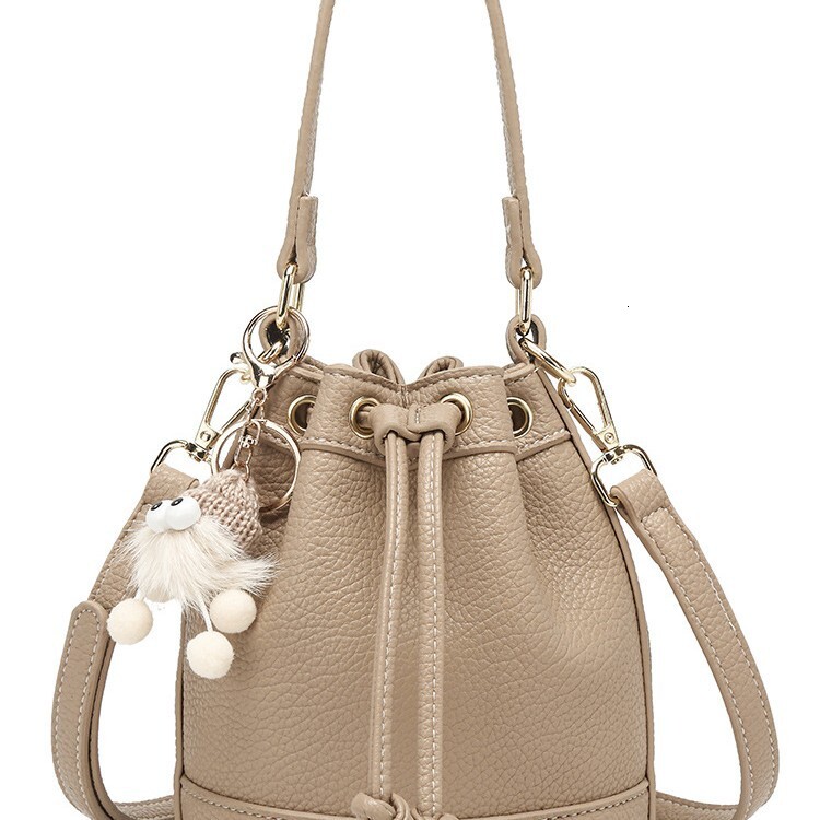 DHwanglijia designer bags 2025 for Women Fashion Versatile Bucket Crossbody Shoulder Drawstring Bag