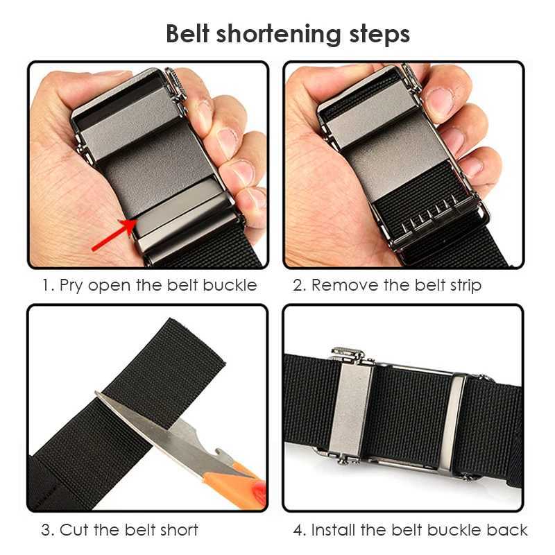 KOLBER 35mm Elastic Casual Belt for Men Metal Automatic Buckle Tight Canvas Stretch Belt Fashion Work Belt Male Waistband Gift W250625