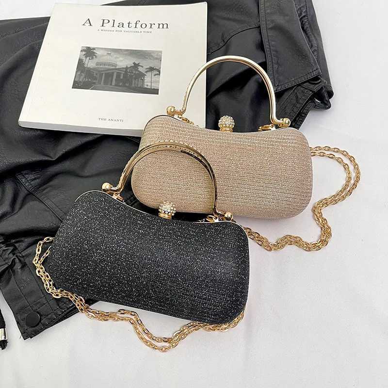 Wedding Bridal Beaded Women Evening Bag Dinner Bag Chain Shoulder Handbags Elegant Rhinestones Clutch Egg Shape Evening Bag M250625