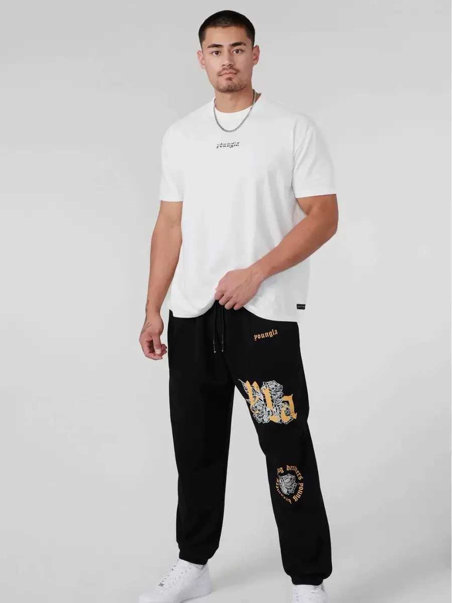 American Sweatpants Gym Bodybuilding Running Training Pants Cotton Terry Printed Leggings X250625