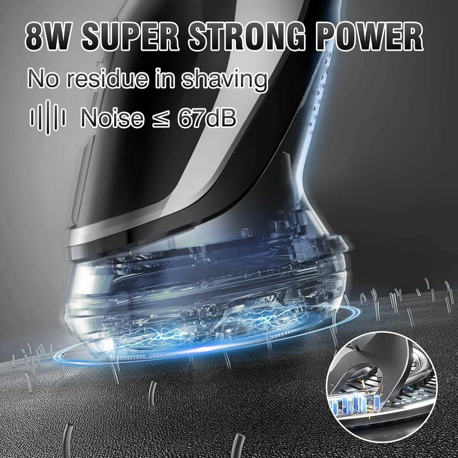 SEJOY Shavers for Mens Electric Razor Rechargeable Beard Trimmer PX7 Waterproof Wet Dry Shaving Machine W250625