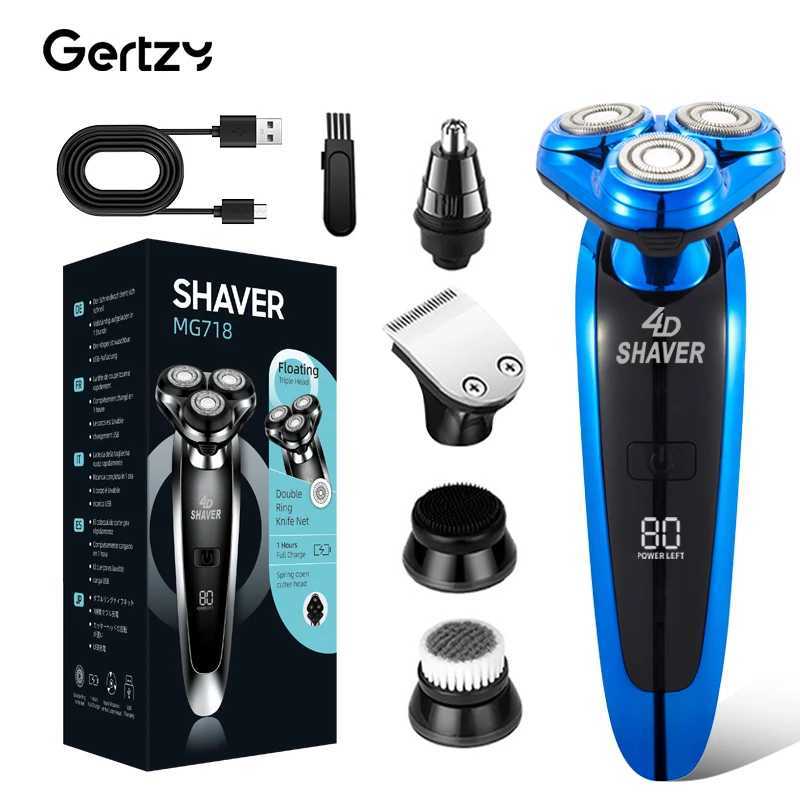 5-in-1 Mens Electric Shaver Rechargeable Rotary Shaver Fathers Day Gift for Dad Man Husband Boyfriend W250625