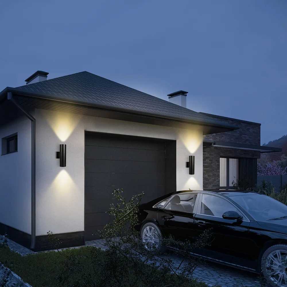 Wall Lamp E27 Bulb Modern Room Wall Decor Lights Garden Lights Outdoor Balcony LED Lights Street Lights Double Head Indoor LampXJ250624