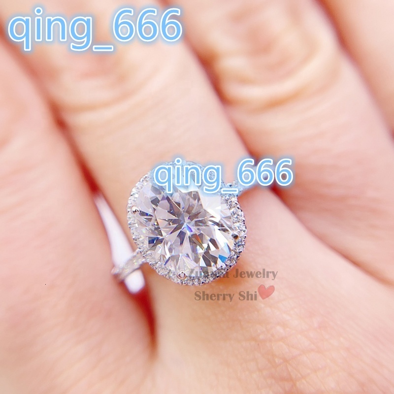 Oval Cut Classic Design 3.15CT Infinity Band Oval Cut Moissanite Diamond Ring for Wedding