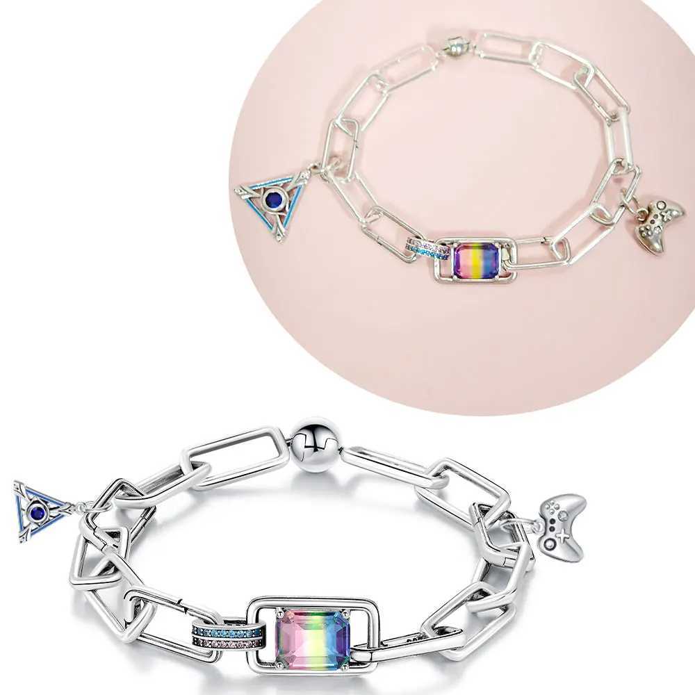 Hot S 925 Sterling Silver Bracelet Fit Pendant DIY Classic Jewelry For Women Daily Gifts Elegant Bracelet Fine Christmas Gift X250625