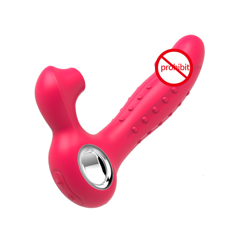 Adult Sex Toys 12-Speed Thrusting Female Masturbation Toy Vibrating Wand Sucking Massager Vibrator