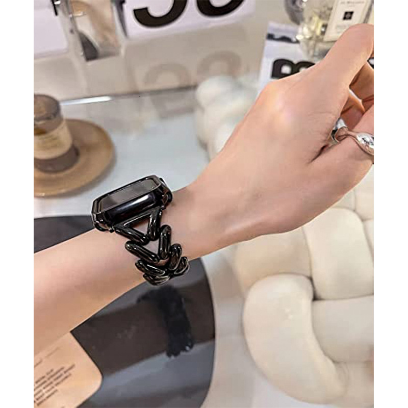 Luxury Premium Designer 8-Shaped Stainless Steel iWatch Band High-End Fashion Elegant Strap for iWatch Series 1-9 SE New Arrival