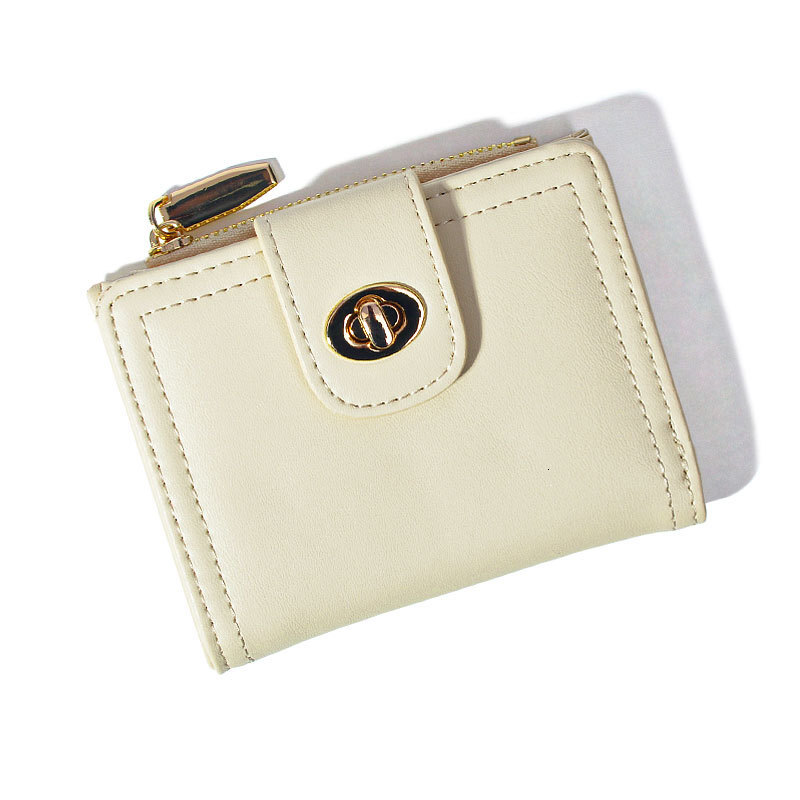 Free Shipping 2025 New Designer Bag Japanese Style Student Simple Short 80% Off PU Women's Wholesale Wallet Zipper Multi-functional ID Fashion Co