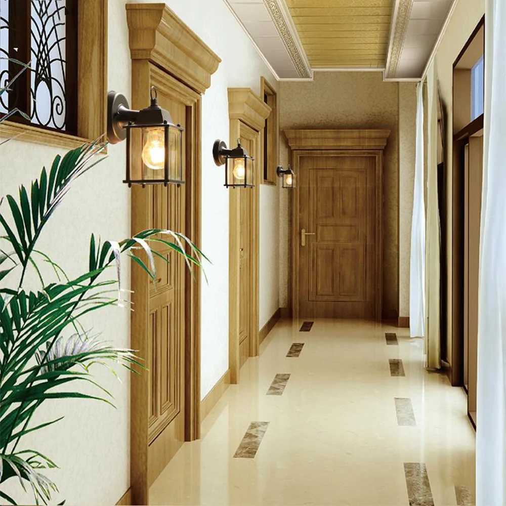 Retro Outdoor Waterproof E27 Wall Lamp Garden Gateway Sconce Courtyard Corridor Villa Residential Balcony Lighting XJ250624