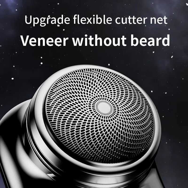 Mini Shave Portable Shaver Wet and Dry Men Is USB Rechargeable Shaver Charging Simple One Touch. W250625