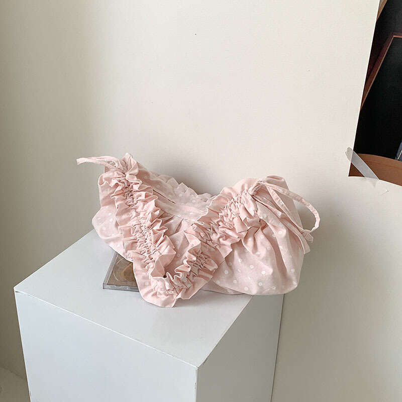 Summer High-End Korean Niche for Women New Loose Nylon Shoulder Underarm Versatile Dumpling Bag