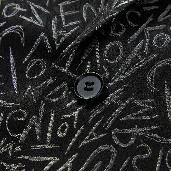 High-end Male Outfit: Italian Embroidered Blazer with Shimmering Silver