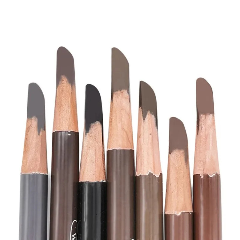 Hard Microblading Eyebrow Pen Natural Waterproof Eyebrow Pencil Definer Long Lasting Wood Makeup Square Eye Brow Applicator 250625