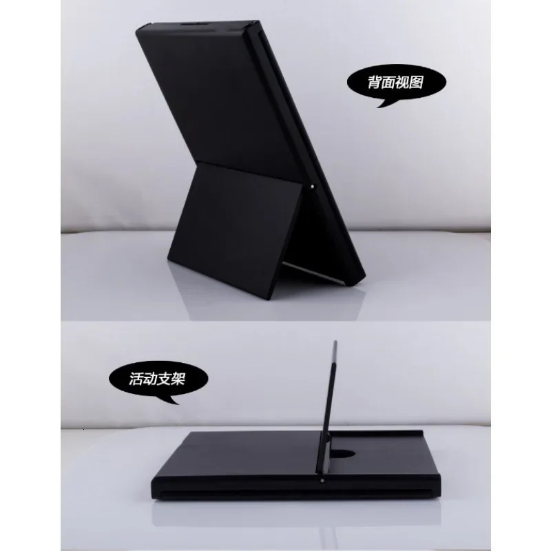 Triple Told Folding Makeup Mirror LED Lampstand Vanity Mirror Supports Dry Battery Charging Square Adjustable Angles Mirror 250625