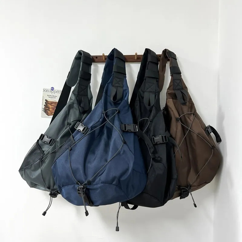 Large Capacity Travel Crossbody Bags for Men High Quality Nylon Storage Chest Pack Hip Hop Trendy Shoulder Bag Male Wholesale 250624