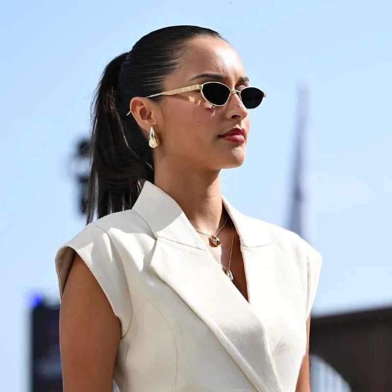 Womens Chic Top Pant Suit Lapel Sleeveless Vneck Slimming Tops Loose Straight Through Pants 2025 Summer Outfits 250616