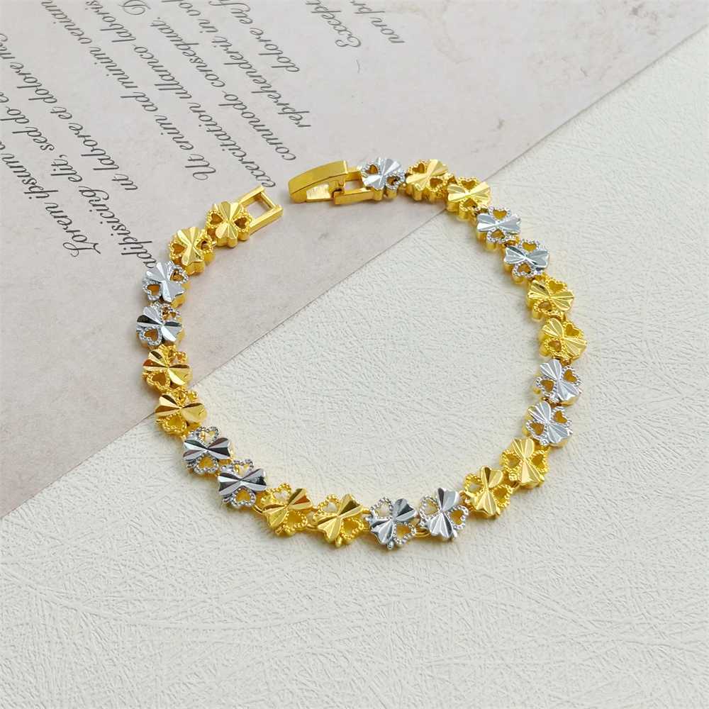 Stainless Steel Wens Hand Bracelet Crown Leaves Flower Wide Chain Wristband Vintage Jewelry Party Gifts X250625