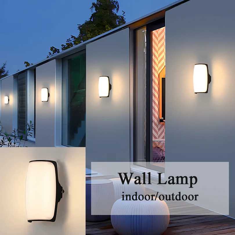 LED Outdoor Wall Lamp Waterproof IP66 110V 220V indoor bedroom living room outdoor porch wall light garden decorative light XJ250624