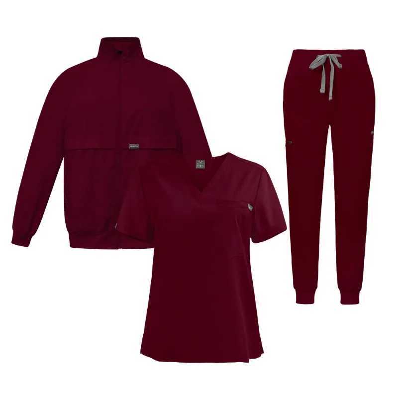 Wholesale Operating Room Medical Coats Women Scrubs Hospital Work Jackets Scrubs Medical plies Nursing Coat Surgery Workwear W250625