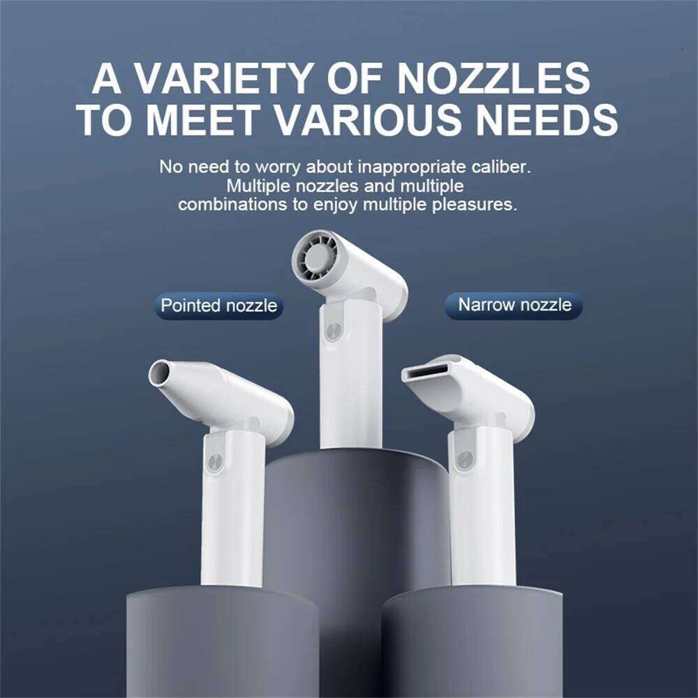 Mini Fan 130000RPM Powerful Air Vacuum Dust Cleaner Type-C Charging 52m/s Brushless Turbo Jet Blower hair dryer