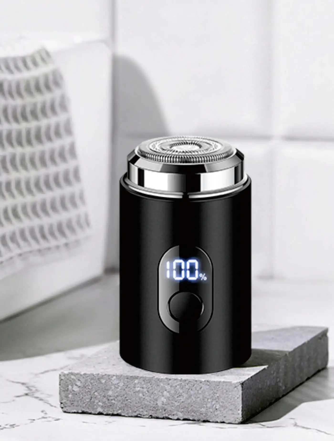 Mini High-Speed Shaver Mens Portable Shaver USB Charging Type-C Fast Charging Intelligent Battery Display Light and Thin Shaver W250625