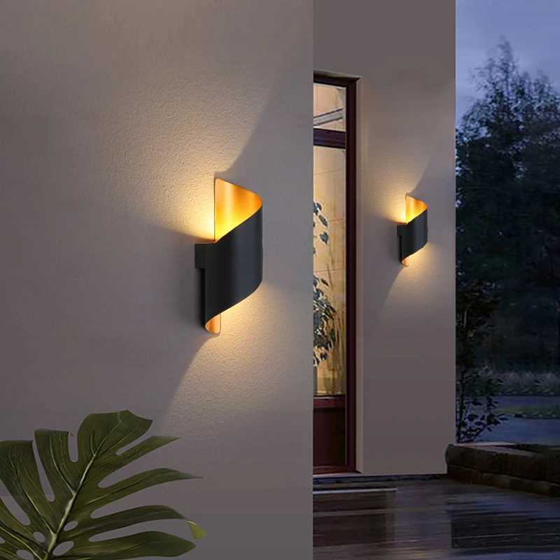 IP65 Waterproof Outdoor Wall Light LED Wall Lamp Modern Spiral Design Nordic Indoor Lights Sconce Lamp For Home Decor 10W XJ250624
