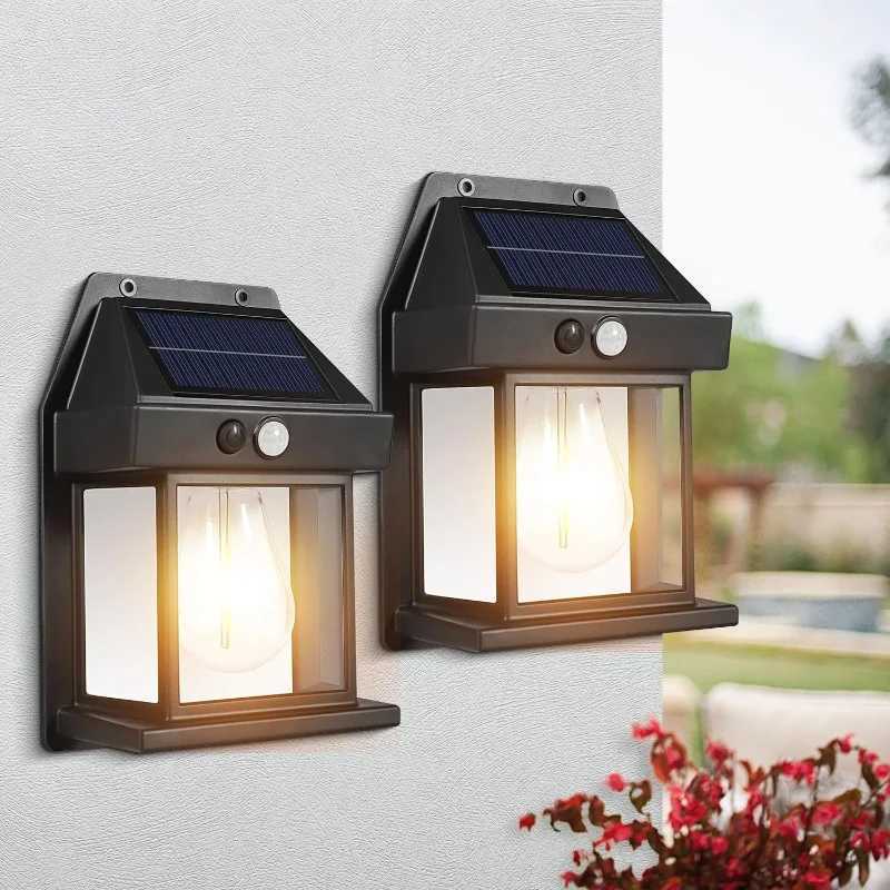 1/2/4PCS Solar Outdoor Lights with 3 Lighting Modes From Dusk To Dawn Suitable for Garden Courtyard Terrace Fence XJ250624