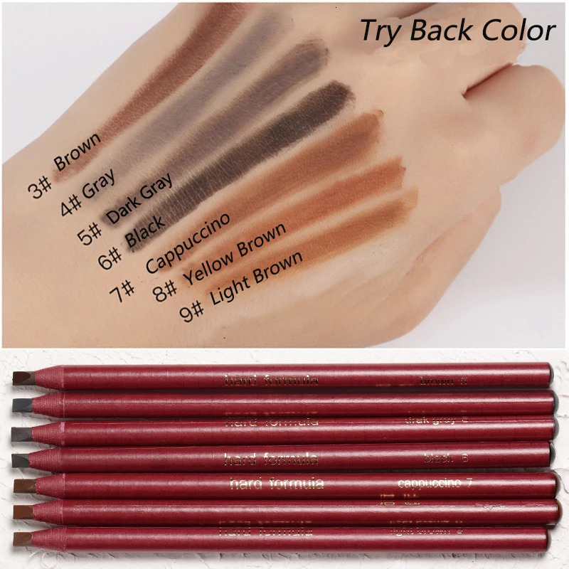 Brown Eyebrow Pencil Cosmetic High Quality Professional Waterproof Original Makeup Beauty String Pencil Natural Long-Lasting 250625