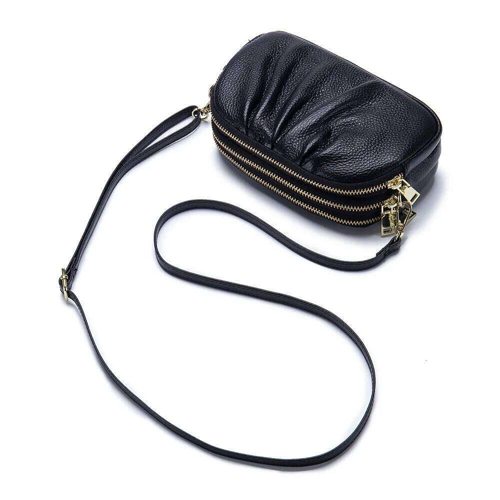 Luxurious Design Bags 2023 Summer New Lady Girls Cross-body Messenger Women Casual Genuine Leather Shoulder Female Leisure Zipper Clutch Bag Purse