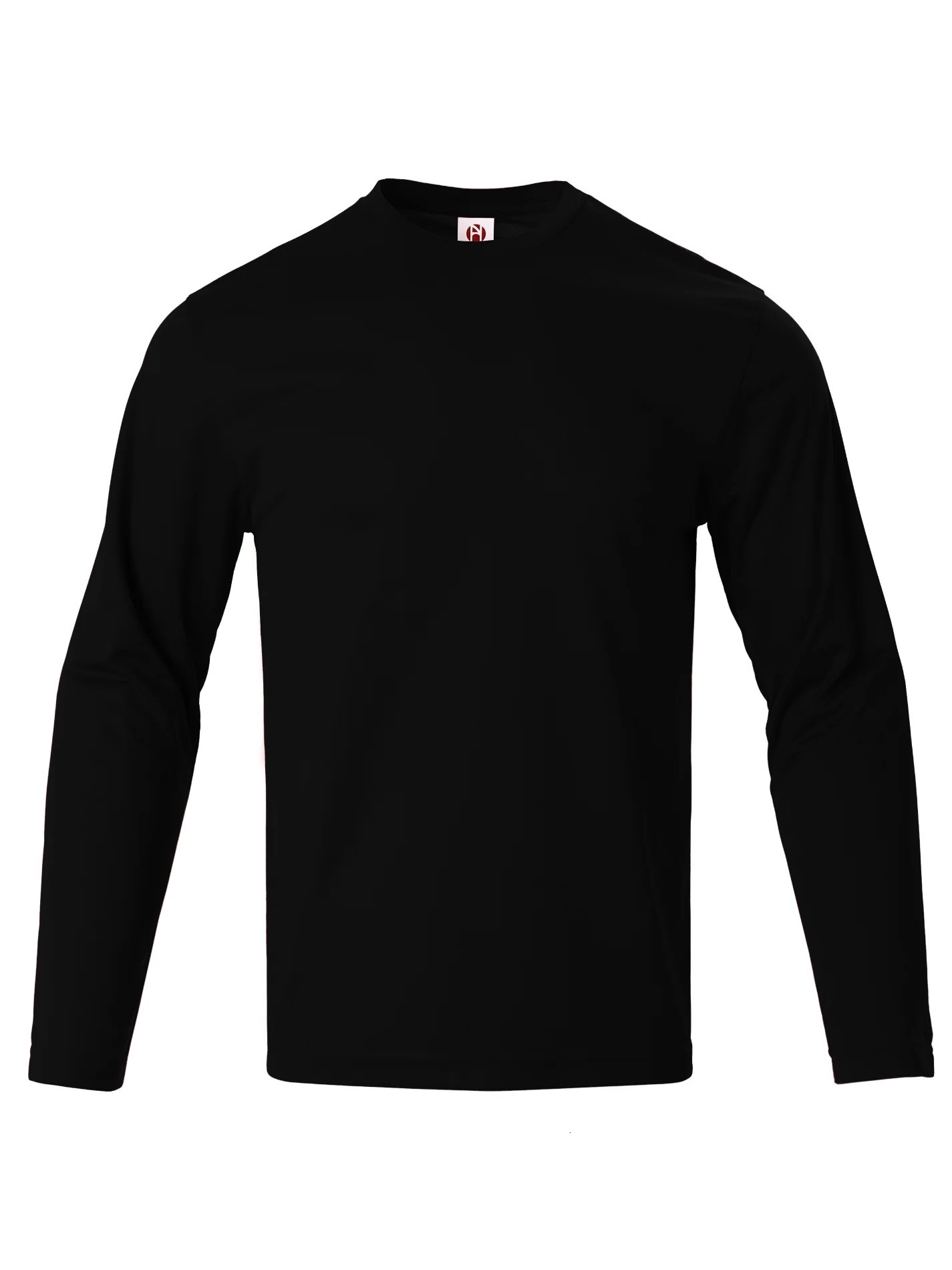 Mens Casual Plain T-shirt Mens Long-Sleeved Fashion Fitness Long-Sleeved T-shirt Mens Blouse 250618