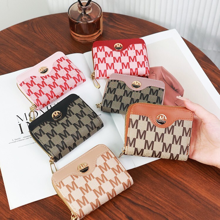 Free Shipping 2025 New Designer Bag Wallet Women Shor New Zipper Coin Purse Simple Fashion Multi-card Slot Card Holder Women Wallet