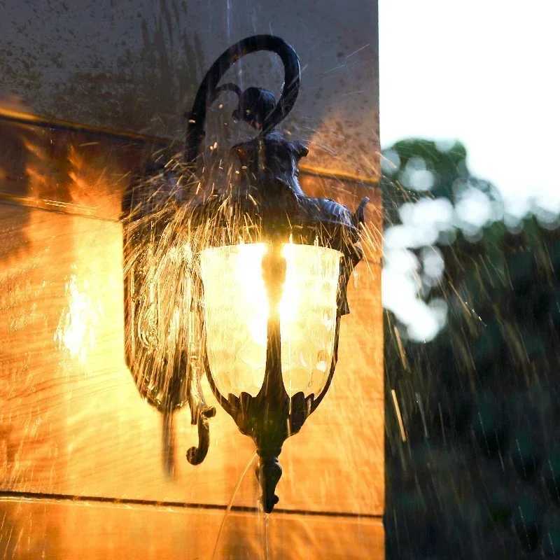 LED Outdoor Wall Light IP44 Villa Courtyard Sconce European Style Outdoor Wall Light Exterior Wall Lamp Porch LightsXJ250624