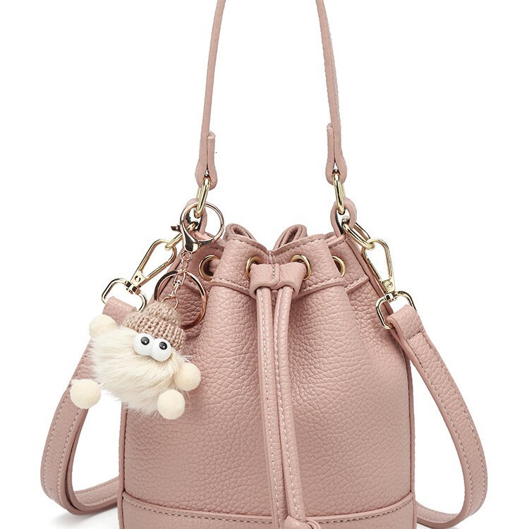 DHwanglijia designer bags 2025 for Women Fashion Versatile Bucket Crossbody Shoulder Drawstring Bag