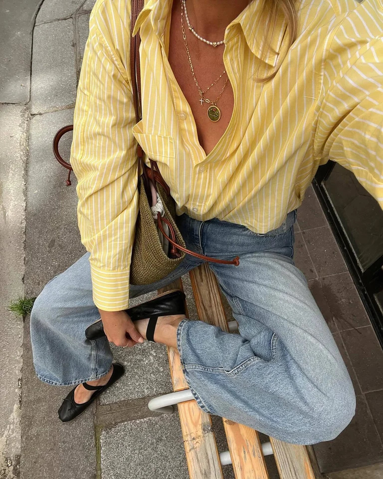 Womens Striped Blouse Multicolored Shirt Office Females Top Summer Solid Shirt Elegant Comfortable Loose Fitting Shirts 250625