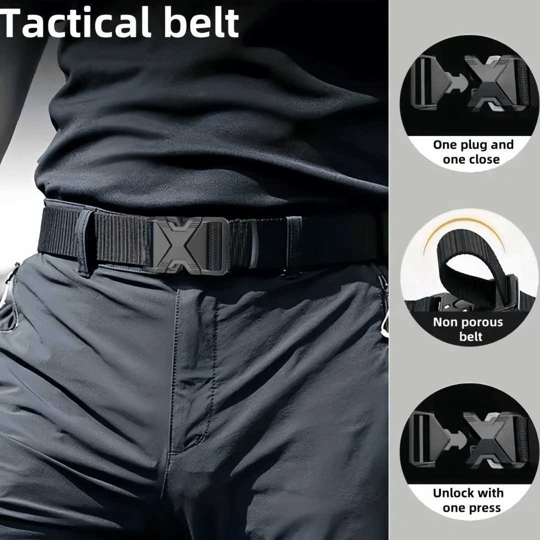 The New Mens 125cm Buckle Belt Nylon Braided Lightweight Breathable Daily Commuter Mens Belt W250625