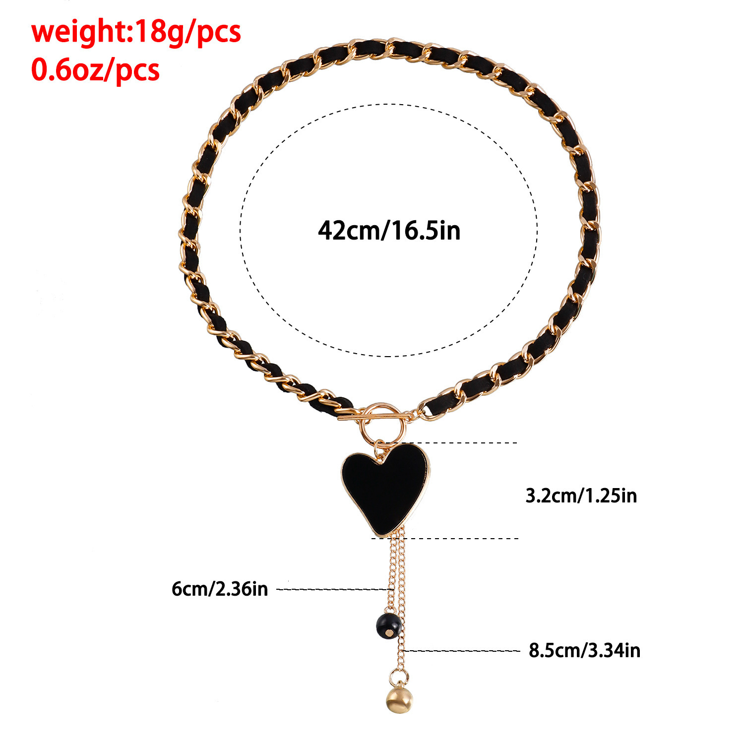 Jewelry Wrapped Veet Black Heart Mother-of-Pearl for Women Minimalist Style Collarbone Chain Tassel Necklace Jewelry for Women
