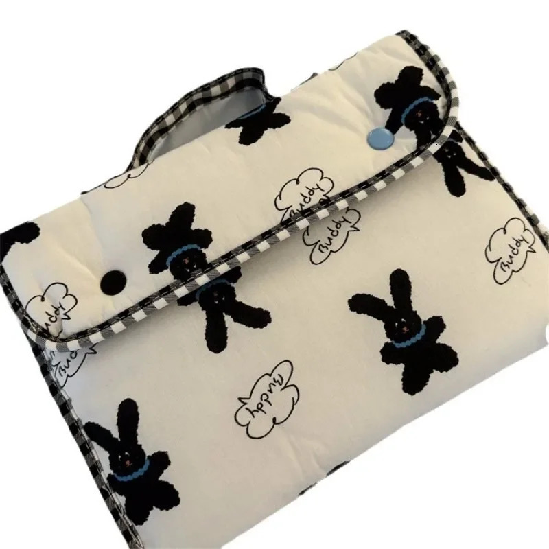 Laptop Bags for 14 inch iPad Bags Notebook Sleeve for 11 inch iPad Soft Cute bunny Korean Style Laptop-sleeve kawaii 250624